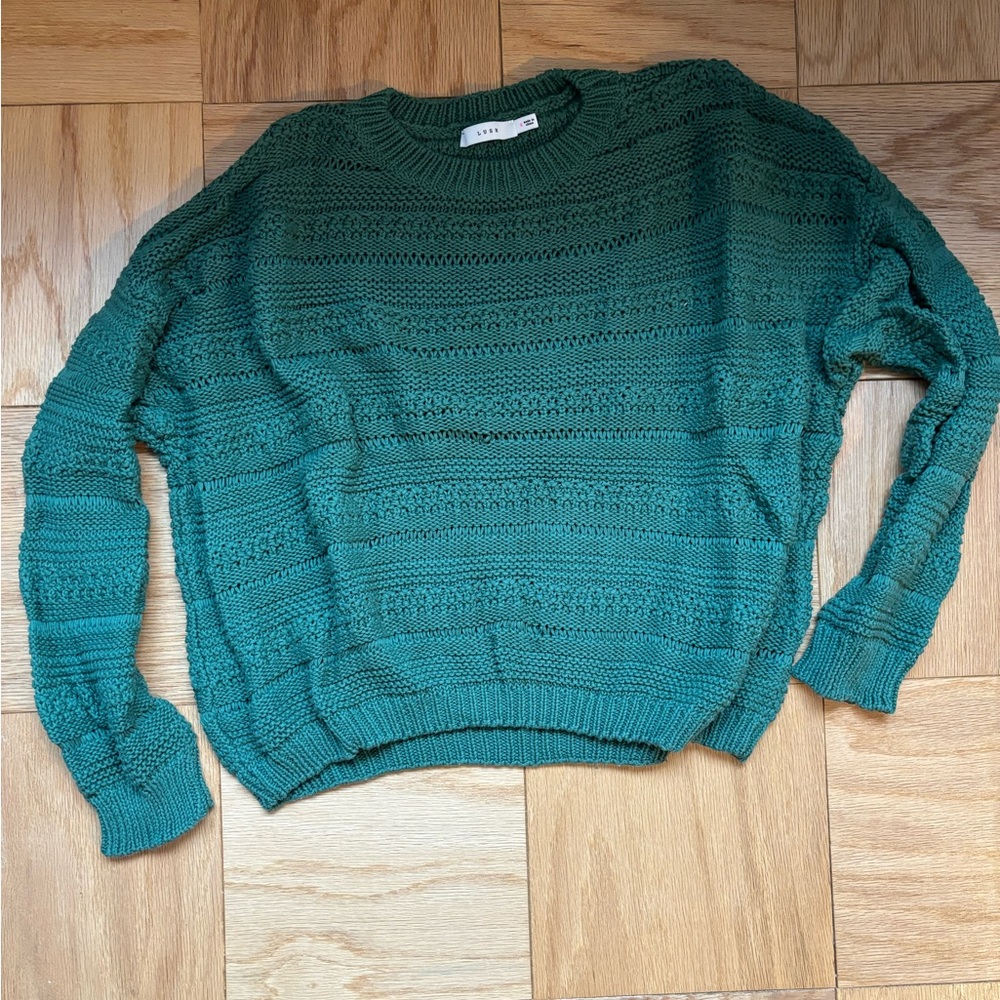 Lush open knit sweater